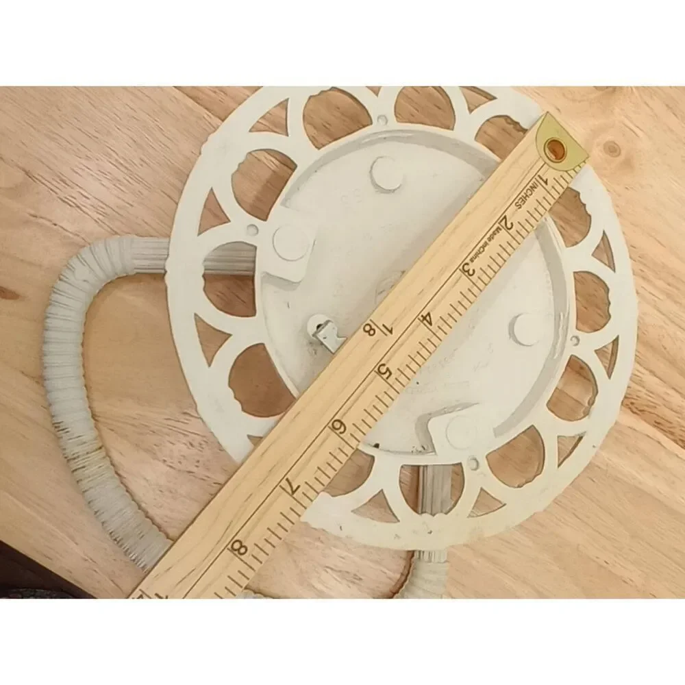 Vintage homeco interiors, wall hanging towel rack , plastic ,white faux wicker